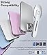 CloudValley Magnetische Handy Ständer, Handyhalterung für Laptop, Verstellbare Handy-Monitor-Seitenhalterung iPhone 15 Pro Max/ 14 Plus/ 13 Mini/ 12, Silber