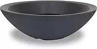 Vaso Bacia Grande Polieitleno Decorativo Planta Rosa do Deserto Cactos Suculentas N4 (Preto)