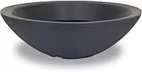 Vaso Bacia Grande Polieitleno Decorativo Planta Rosa do Deserto Cactos Suculentas N4 (Preto)