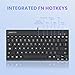 Perixx PERIBOARD-326 Wired Mini Backlit USB Keyboard with Low Profile Keys, US English Layout (11607)