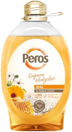 Peros Doğanın Hediyeleri Bal & Pamuk Çiçeği Sıvı Sabun 3000 G — Amazon ürün görseli