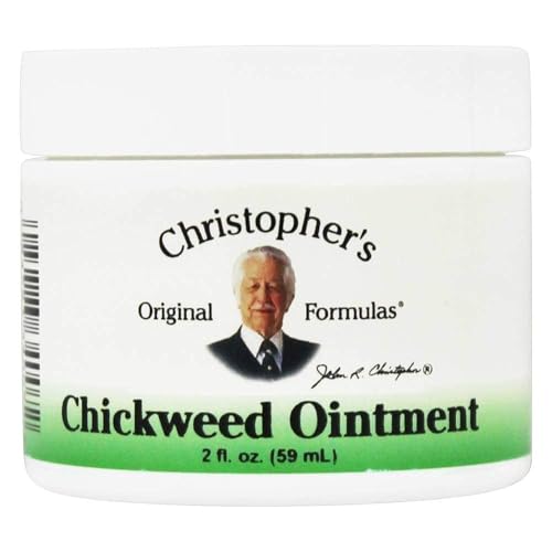 Christopher's Original Formulas Chickweed Ointment – 2 Ounce, Beeswax & Olive Oil Base