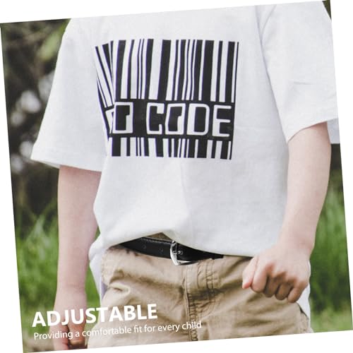 VANZACK Boys Leather Belt Stylish Strap for Jeans Versatile Design with Decorative Buckle for Fashion and Everyday Wear4