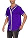 babyhealthy Mens Blank Baseball Jersey Button Down Shirts Plain Hip Hop Hipster Tshirts Softball Sports Active Tee