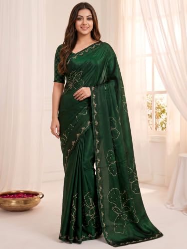 Nayanthara Trends satin silk saree – image 2