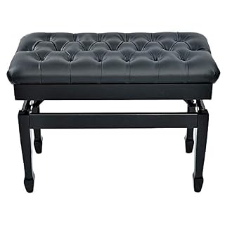 TEmkin Tabouret de Piano Banc de Piano Tabouret de Banc de Piano réglable, Compartiment de Rangement de Grande capacité en Cuir PU Noir en Bois Massif Style Vintage - Les Beatles, Paul McCartney, John Lennon, RIngo Starr, George Harrison TEmkin Tabouret de Piano Banc de Piano Tabouret de Banc de Piano réglable, Compartiment de Rangement de Grande capacité en Cuir PU Noir en Bois Massif Style Vintage – Image 6