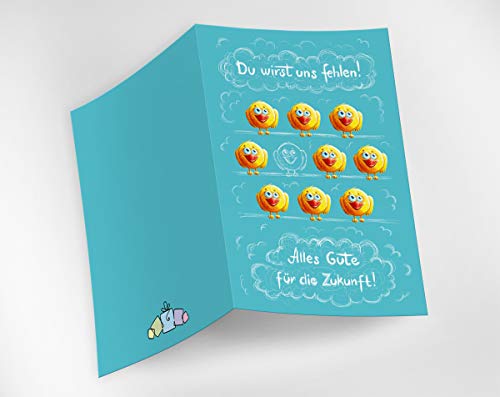 Biglietto di addio, per colleghi con busta in