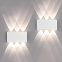 2 Pack Lampada da Parete Esterno/Interno LED Applique da Esterni 12W 1200LM Up Down
