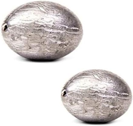 Fast Tackle Egg Sinker Fishing Bullet Weights, Fishing Sinkers for Saltwater Freshwater, Fishing Gear Tackle (1 Ounce, 6 Pack)