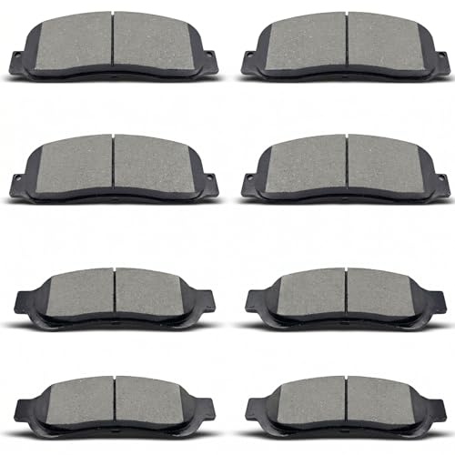 evkingauto D1067 D1069 8pcs Front Rear Ceramic Brake Pads