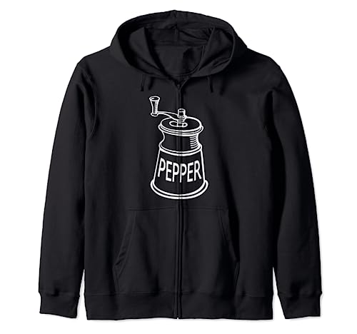 Moulin à poivre Costume de sel ou de poivre Halloween Sweat à Capuche