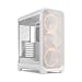 Produktbild Fractal Design Meshify 3 White RGB TG Clear Tint - Gaming Computer-Gehäuse  Facetten-Mesh-Front  DREI RGB Momentum 14 Lüfter enthalten  E-ATX/ATX/mATX Unterstützung