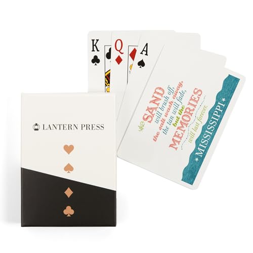 Juego de Cartas Lantern Press Mississippi Poker Size