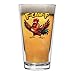 Rogue River Tactical Rooster F Caw F Off Sarcastic Funny Beer Glass Drinking Cup Pint 16oz Pub Gag Gift Hilarious Joke For Men Him Husband Father's Day Joke