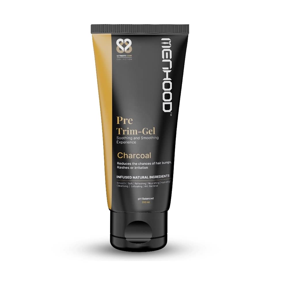 MENHOOD Pre Trim Gel Activated Charcoal Gel Formulated for Mens Below