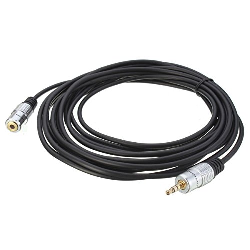 Cable extensor de auriculares estéreo Jack 3.5 mm 10FT miniatura 6