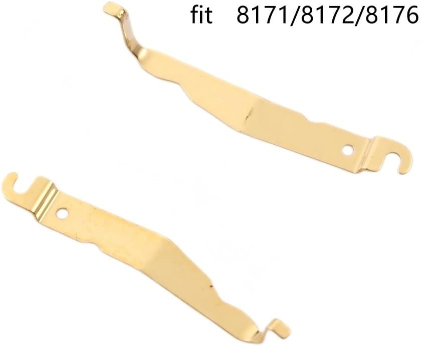 2 Sets Elastic Fixed Position Connect Plates, Short and Long Terminal Spring Clasps Watch Components