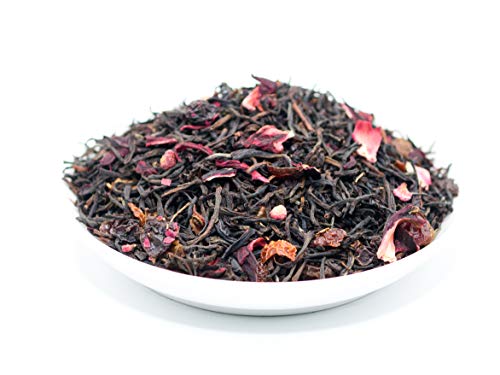 Raspberry Tea Bags. Usda Organic. Finest Black Tea Leaves, Raspberries And Hibiscus. 20 Tea Pyramid Bags #TOP4