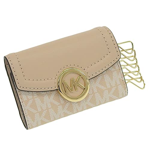 [MICHAEL KORS] [マイケルコース] キーケース レディース アウトレット ブランド レザー 革 6連 ゴールド金具 (BUFMLT/ベージュ) [並行輸入品]