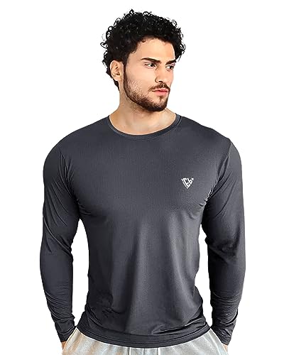 Image of Noble Monk Men's Full Sleeve Round Neck Activewear T-Shirt | Dry Fit Sports Top for Gym, Running & Training | Breathable Stretch Fabric | Athletic Fit for Workout & Outdoor Activities