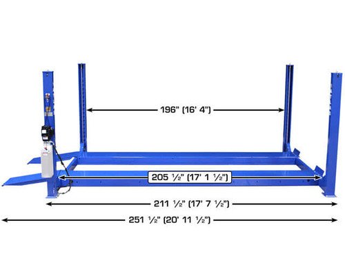 Atlas® Apex 14 Ali Certified Commercial Grade 14,000 Lb. Capacity 4 Post Car Lift #TOP4