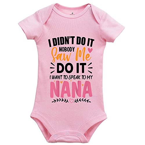 Image of I Want to Speak to My Nana Baby Unisex Bodysuit Infant Short Sleeve