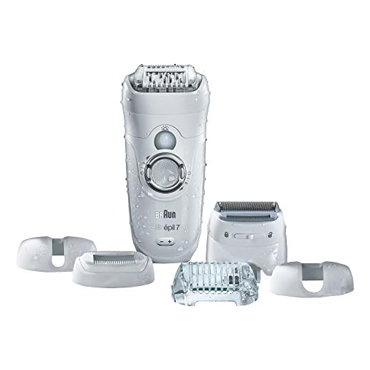 Braun Silk Epil 7 7-561 våt och torr kabelfri epilator med 6 extra fästelement