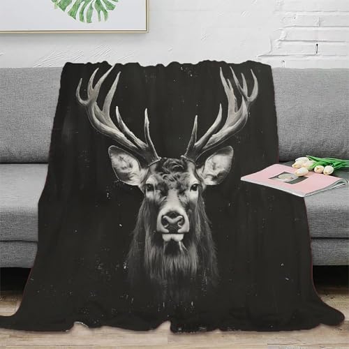 Couverture cerf 3D chaude et antistatique pour vos soirées cocooning - 2