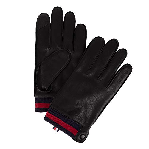Tommy Hilfiger メンズ レザーグローブ US サイズ: Large カラー: レッド