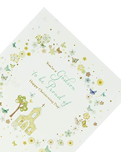 Uk Greetings Godson Christening Card - Christening Card To Send To Godson - New Baby Boy Card - New Baby Gifts - Christening Gifts For Boys #TOP3