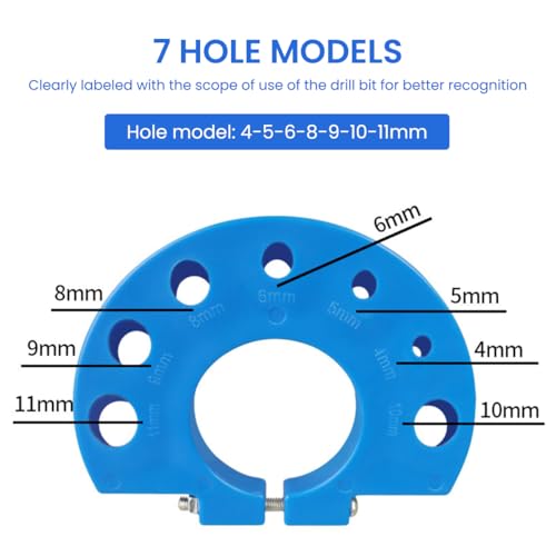 Image of Serplex Drill Bit Sharpener for Multi Sizing (4mm-11mm) Twist Drill Bits | Drill Bit Grinding Attachment, Power Drill Bit Sharpeners, Multi-Size Drill Bit Grinder for Giant Blade Angle Grinder