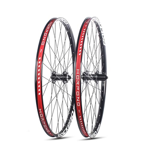 26/27,5/29 Zoll MTB-Laufradsatz Alu-Legierung Doppelwandige Felgen BOOST-Steckachsen-Laufradsätze Mit Abgedichtetem Lager Scheibenbremsen-Laufradsatz Passend Für 7–11-Gang-Kassetten ( Color : Black ,