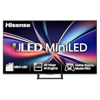 Hisense TV 75" Mini-LED 144Hz 4K 2025 75E8Q, Smart TV VIDAA U8, Dolby Vision IQ, HDR 10+ Adaptive, 144Hz Game Mode PRO, Dolby Atmos 2.1 con Subwoofer, Alexa Built-in, VIDAA Voice, lativù 4K, 75''
