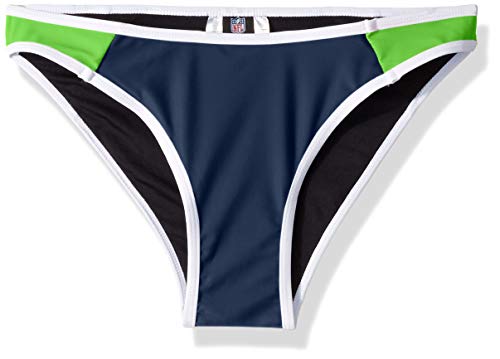 NFL Seattle Seahawks Womens Team Logo Swim Suit Bikiniteam Logo Swim Suit Bikini, Bottom, Small
