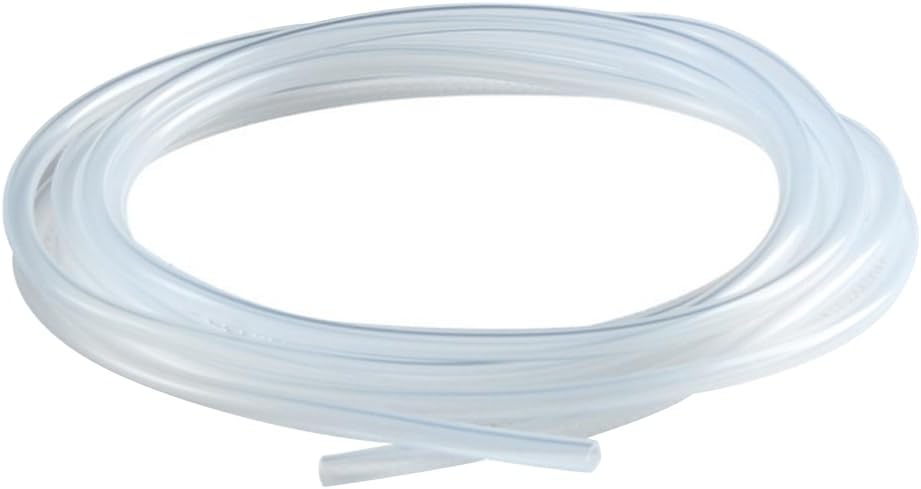 32.8 Ft Food Grade Silicone Tubing, 5mm ID x 9mm OD Transparent Flexible Silicone Tube Hose Clear Tube Pipe for Home Brewing Air and Liquid Transfer