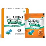 Kwik Mint Bursts Sugar Free Mouth Freshener Oral Care Strips, for Fresh Breath|Refreshes Your Throat, Clear Nostrils, & Fights Bad Breath - 120 Strips, Spearmint Flavour (Pack of 1), 0.15 Grams