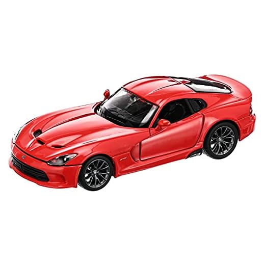 Maisto SRT Viper GTS 2013: Original modellbil 1:24, dörrar och motorhuv för öppning, färdig modell, 20 cm, svart (531271)