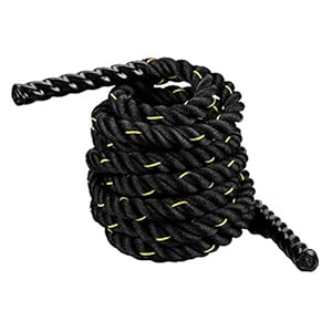 Battle Rope HUA Corde De Bataille De Fitness 9m 12m 15m, Diamètre 38 Mm, Corde De Musculation pour Hommes Et Femmes, Kit Complet d’ancrage De Fixation De Cordon De Combat Physique (Size : 38mm*15m)