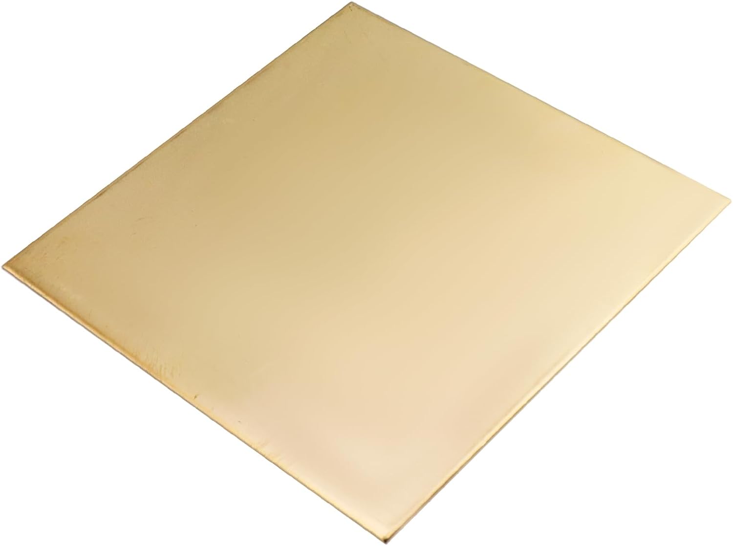 Coshar 1Pcs 12 Gauge(2mm) Brass Sheet, 5.9" x 5.9"(L*W), Brass Metal Sheet for Crafts, H62 Brass Plates for Models Repairs