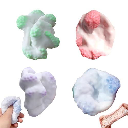 Squeeze Juguetes,4 Piezas Bolas Antiestres,Pelota Antiestres Juguetes Sensoriales,Pelota Antiestres Adultos Niños,Juguetes Antiestres Squeeze,Juguete Apretar,para Adultos y niños