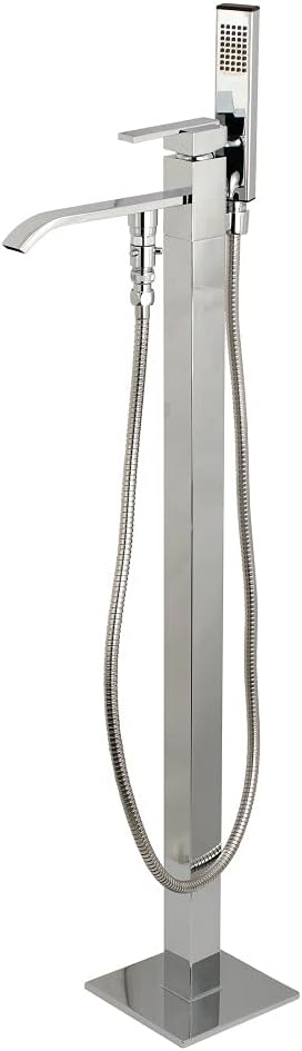 Kingston Brass KS4131QLL Executive Freestanding Tub Faucet with Hand Shower, Polished Chrome
