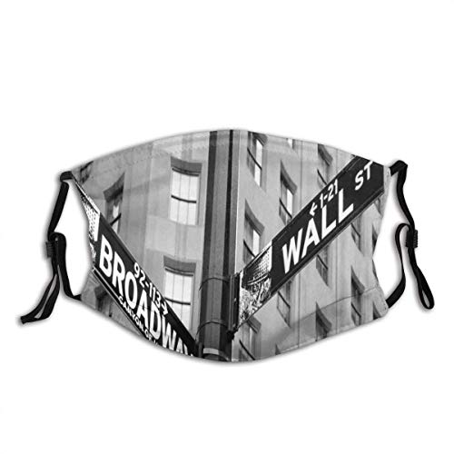 Gesichtsschutz Mundschutz Mouth Co_V-er Face Co_V-er Schwarzweiss Broadway NYC Fotodruck Staubwaschbarer wiederverwendbarer und wiederverwendbarer