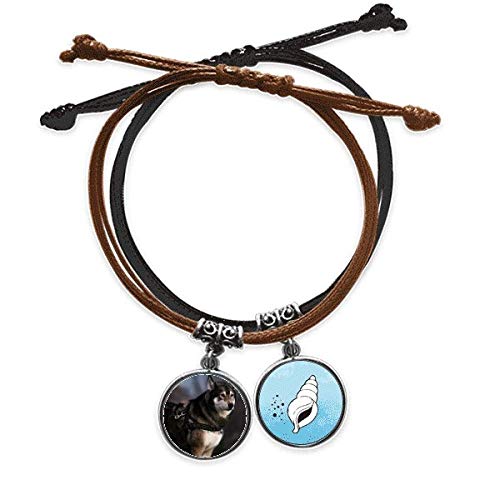 Pulsera perro husky ligera y ajustable que no daña la piel sensible