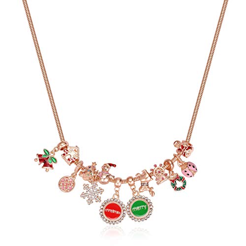 NewBeeclassic Advent Calendar 2021 Christmas Countdown Calendar for Kids Teen Girls Women, Includes 24Pcs Random Fashion Jewelry DIY Bracelet Necklace, Surprise for Xmas 24 Days - Thumbnail 2