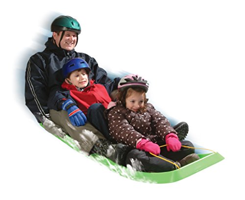 ESP 66" Family Fun Toboggan - Four Rider Sled - Lime 1136 - Thumbnail 2