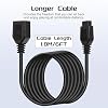 9 Pin Controller Extension Cable, Classic Retro Game Controller Extension Cable for Sega Genesis 2 3 Mega Drive AV 620 HD 621 HD 821 Wired Video Game Console, 2-Pack 1.8M/6FT