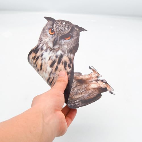 鳥よけ 鳩よけ カラスよけ 鳩除け 鳥避けグッズ 鷹 鳥怖がらせ装置 鳩よけグッズ 鳥よけフクロウ フクロウの置物 防鳥防獣対策 鳥対策 簡単設置 農作物被害対策 装飾ベル付き