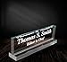 Office Desk Name Plate 1/2" glass-like acrylic personalized/customized