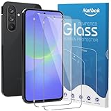 Natbok 2 Pack Compatible with Samsung Galaxy A36 5G/Galaxy A56 5G Screen Protector,9H Tempered Glass Film,HD Clear Scratch Resistant,Bubble-Free for Samsung Galaxy A36 5G Screen Protector