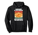 Vintage Karaage ist die Antwort, wen interessiert es, was die Frage ist Pullover Hoodie